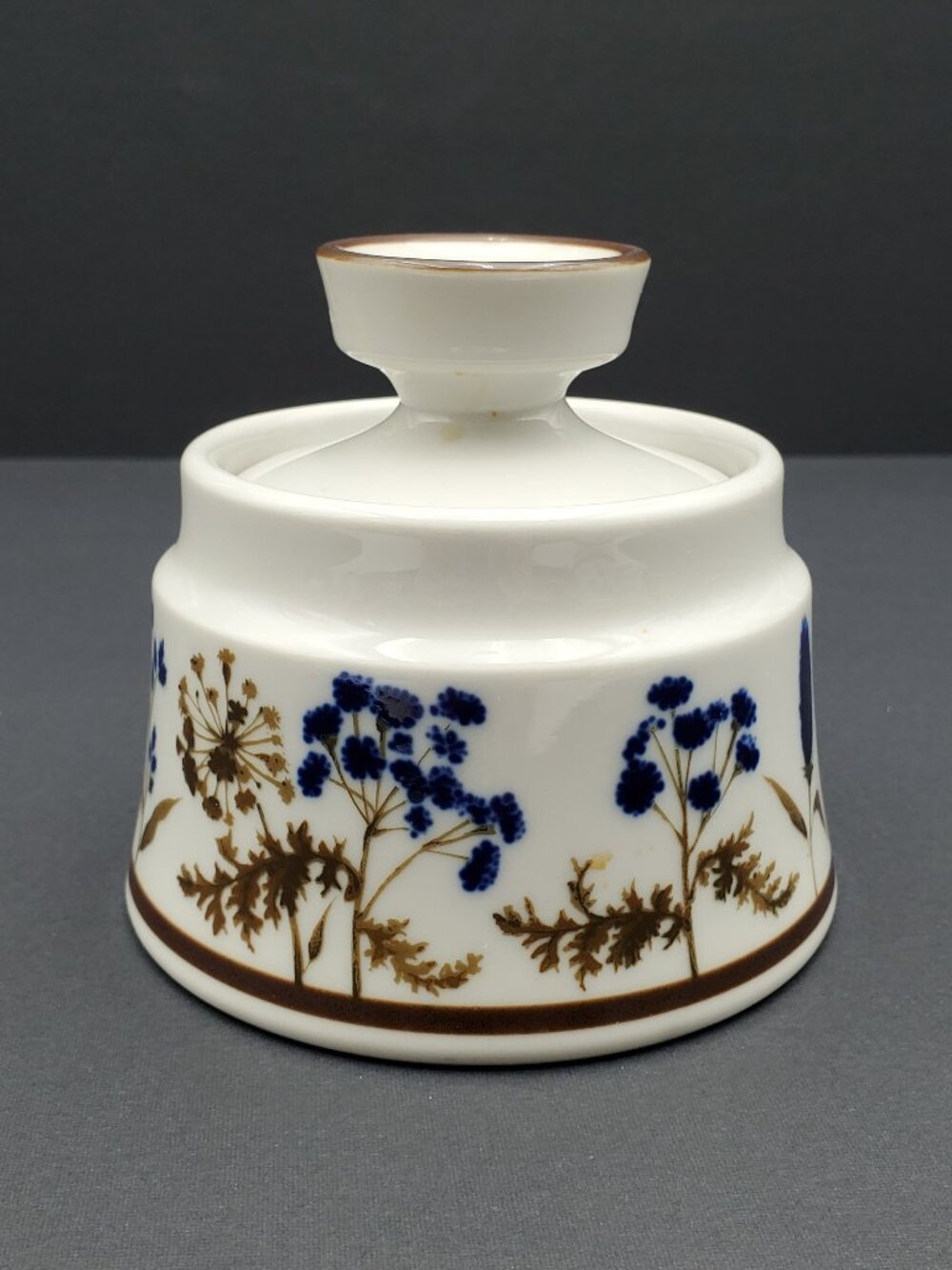 Noritake Winsome Creamer & Sugar Bowl Primastone Blue Wildflowers Creamer Set - Picture 7 of 7